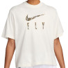Camiseta Mujer Nike Dri-FIT Swoosh Pale Ivory