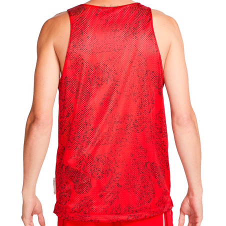 Nike Dri-FIT Standard Issue Reversible Red Grey Tank Top