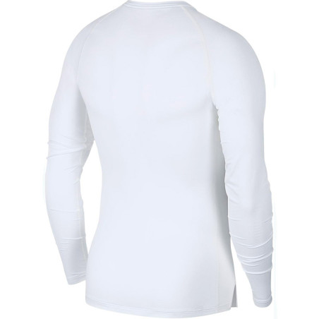 Nike Pro Tight-Fit White Long Sleeve Top