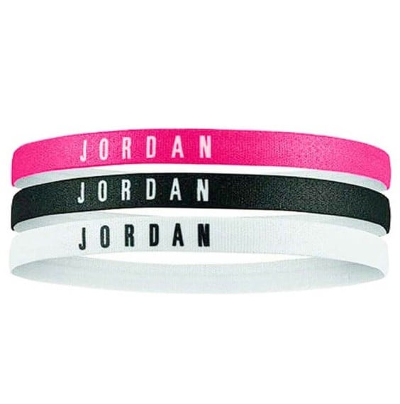 Jordan Acquista Fasce per capelli rosa nero bianco 3PK | 24Segons