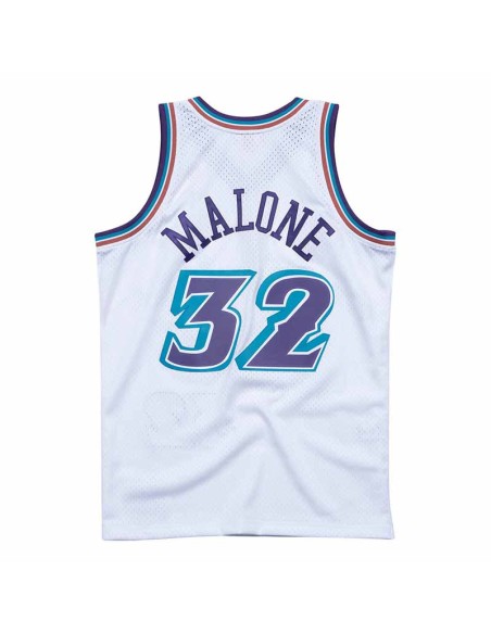 Bu yKarl Malone Utah Jazz 96-97 White Retro Swingman| 24Segons
