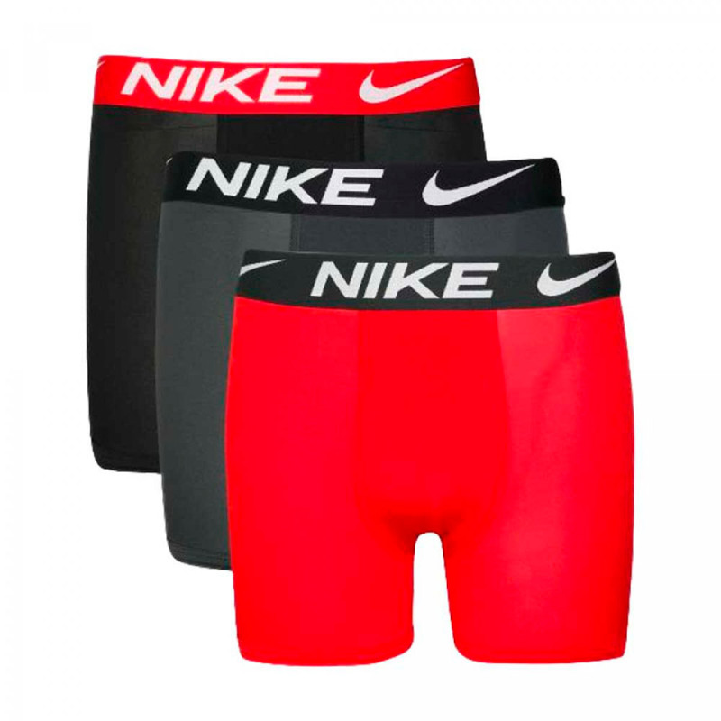 Calçotet Boxer Junior Nike Essential Micro Black Grey Red 3Pk