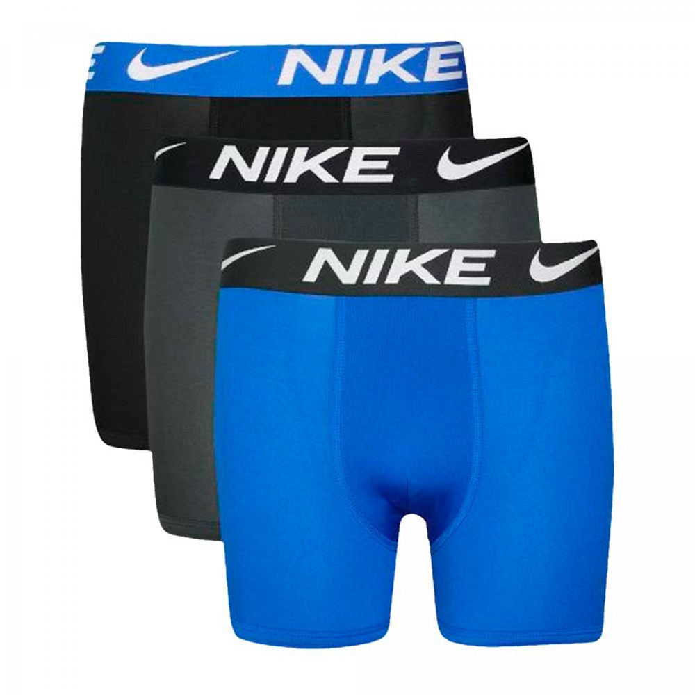 Boxer Brief Junior Nike Essential Micro Black Grey Blue 3Pk