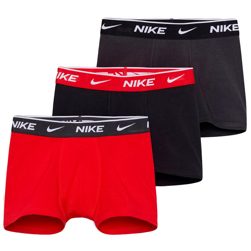 Junior Nike Everyday Cotton Black Red 3Pk Underpant