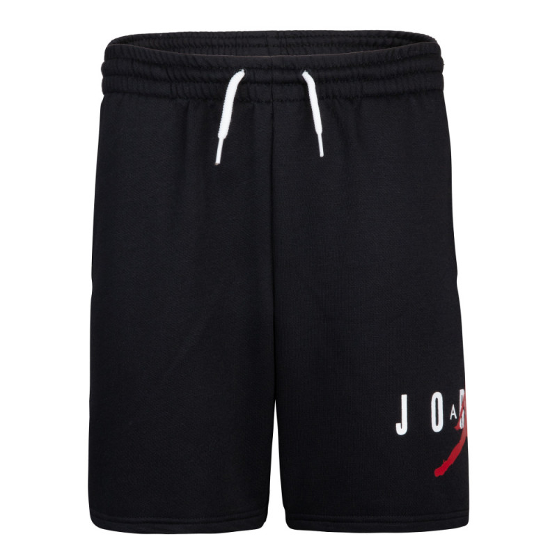 Junior Jordan Jumpman Sustainable Fleece Black Shorts