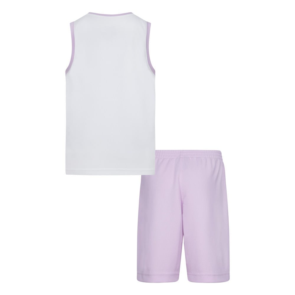 Conjunto Kids Jordan DNA Muscle White Pink