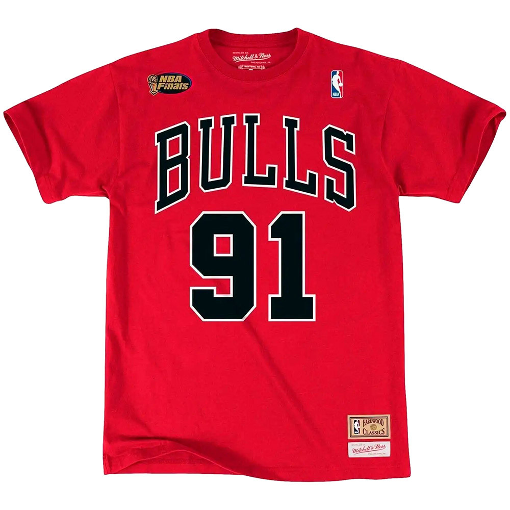 Dennis Rodman Chicago Bulls The Finals Red T-Shirt