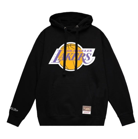 Acheter Sweatshirt noir logo de l'équipe des Lakers de Los Angeles | 24Segons