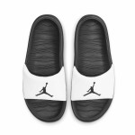 Junior Jordan Break White Black Flip Flops