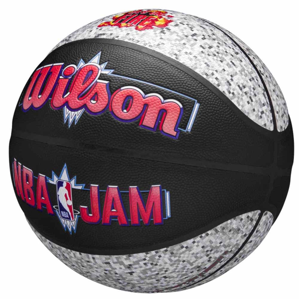 Wilson NBA Jam He's On Fire Outdoor Basketball Sz7 Ball