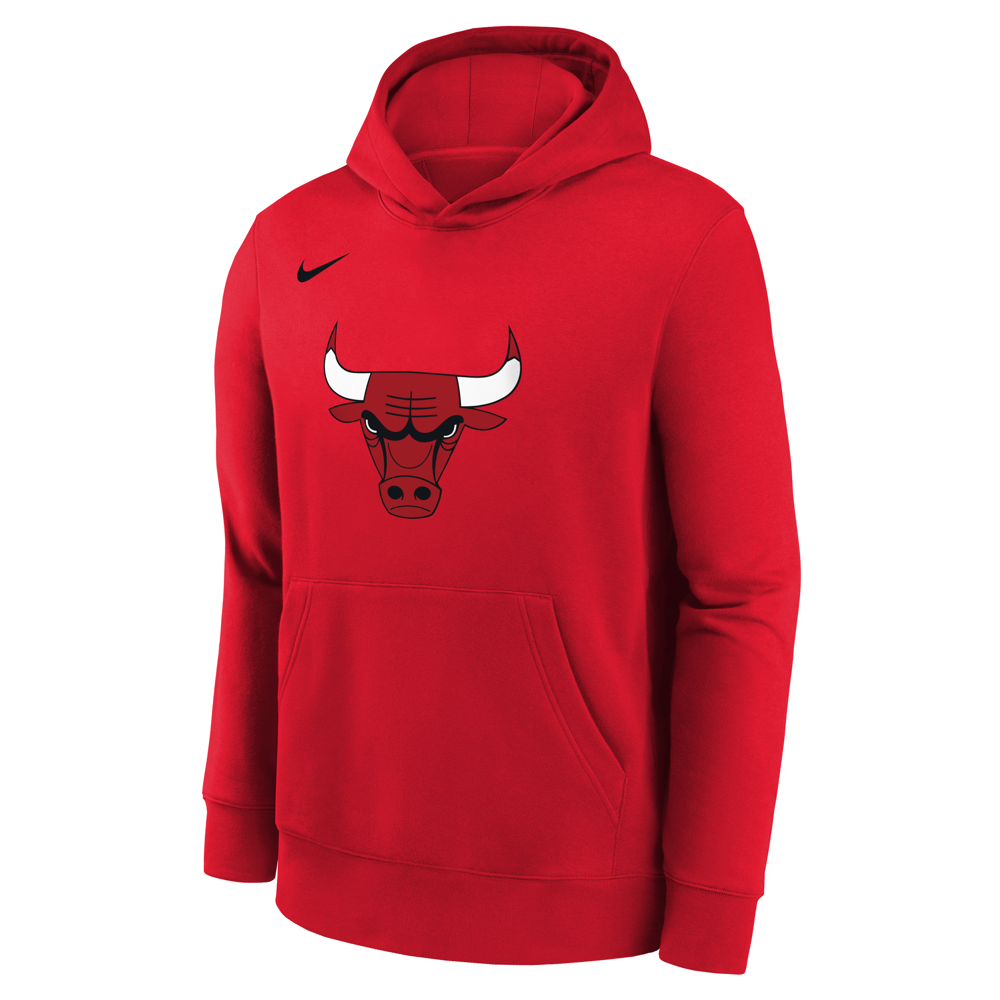 Junior Nike Chicago Bulls Logo Red Hoodie