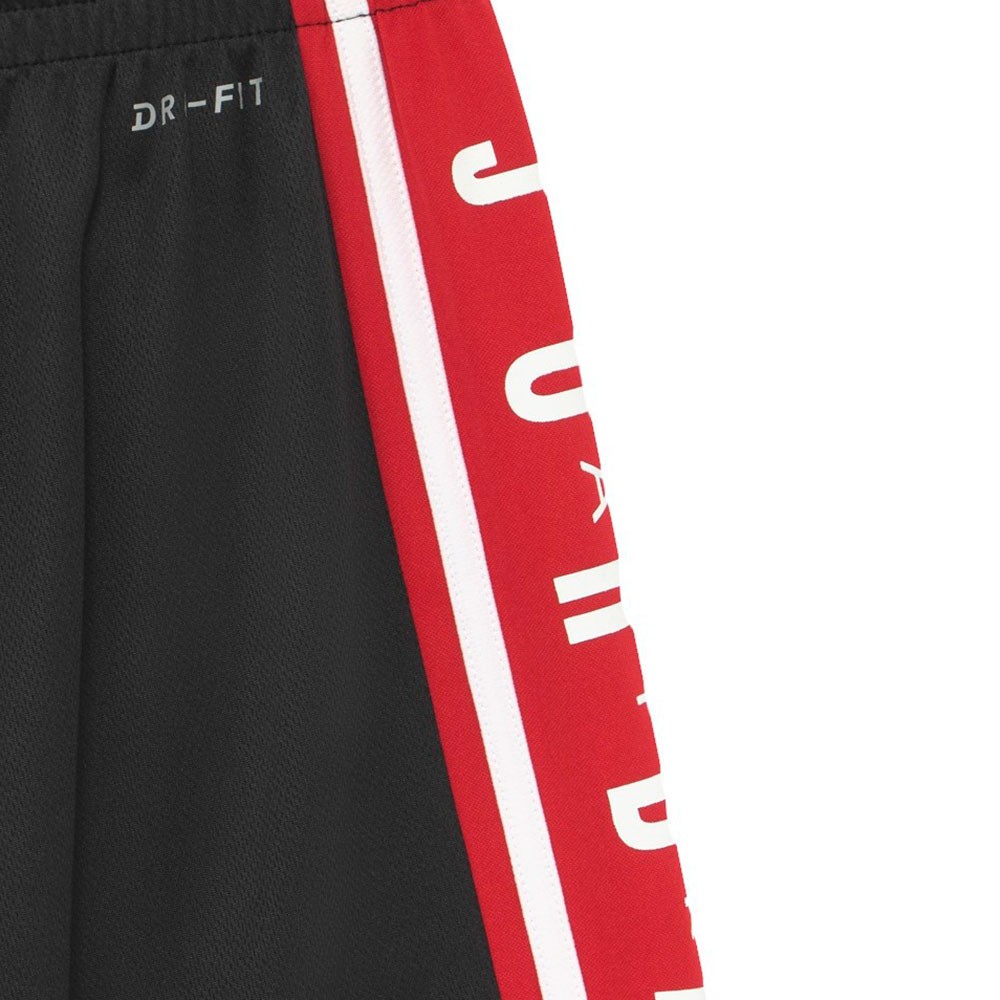 Junior Jordan Air HBR Basketball Black Red Shorts