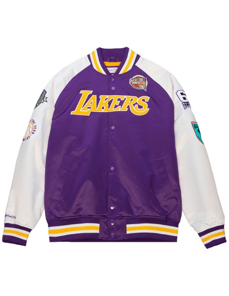 Acquista la giacca Pau Gasol Los Angeles Lakers HOF N&N Satin | 24Segons