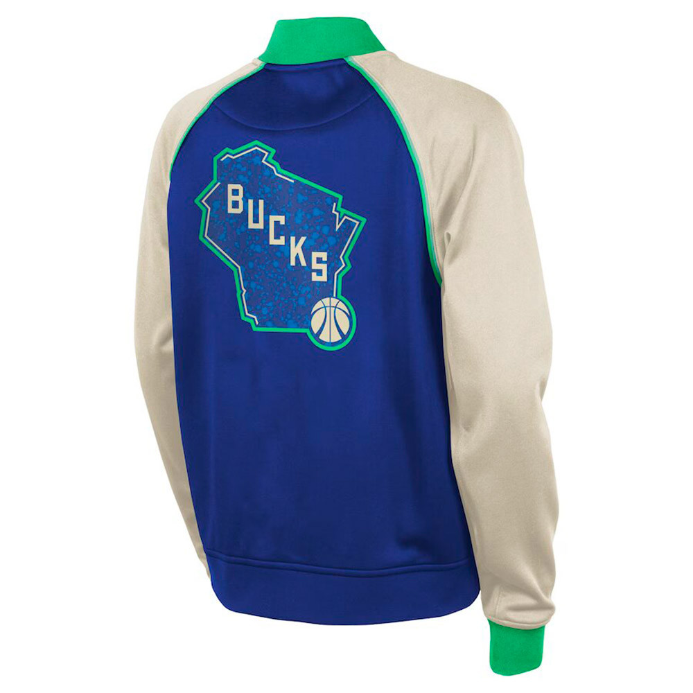 Junior Milwaukee Bucks 23-24 City Edition Authentic Jacket