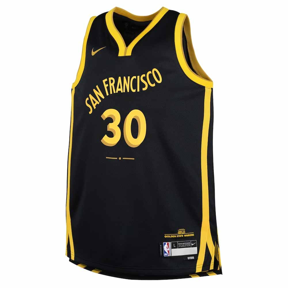 Kids Stephen Curry Golden State Warriors 23-24 City Edition Replica