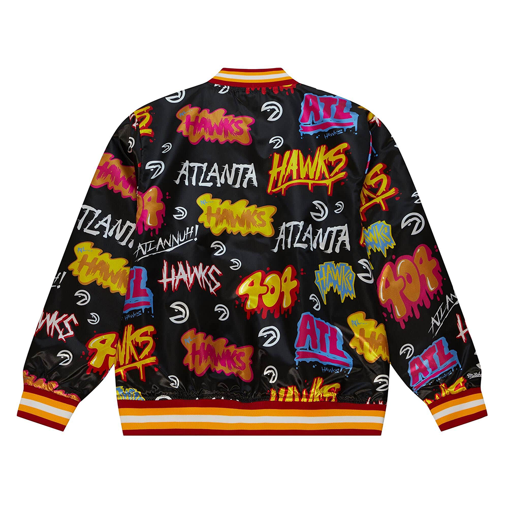 Atlanta Hawks NBA Slap Sticker Reversible Jacket