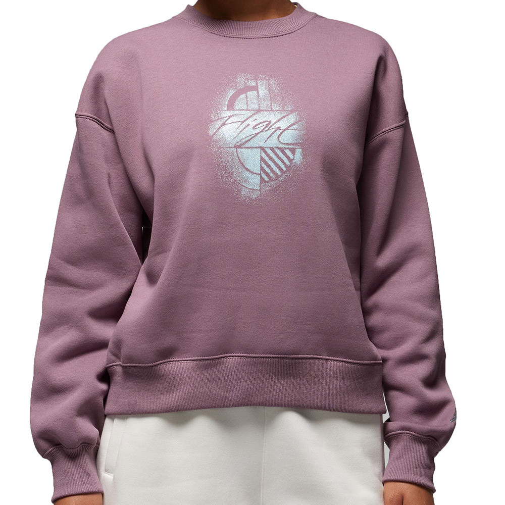Woman Jordan Brooklyn Fleece Graphic Sky J Mauve Sweatshirt