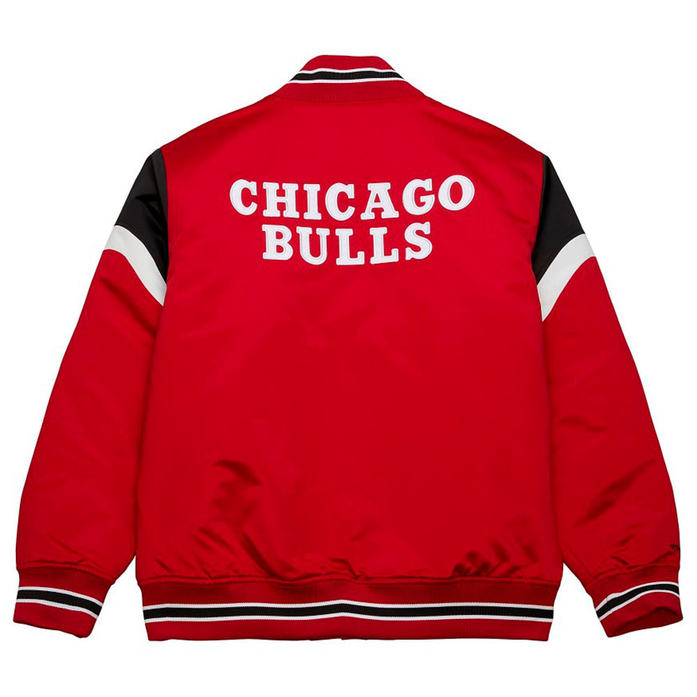 Chicago Bulls NBA Heavyweight Satin Red Jacket