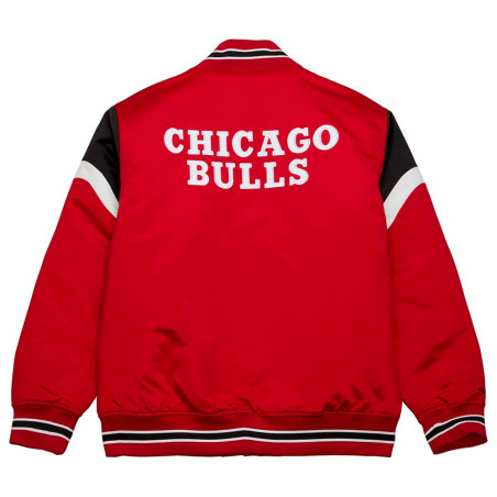 Chicago Bulls NBA Heavyweight Satin Red Jacket