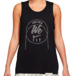 Camiseta Mujer Nike Swoosh Fly Dri-FIT Standard Issue Tank Black
