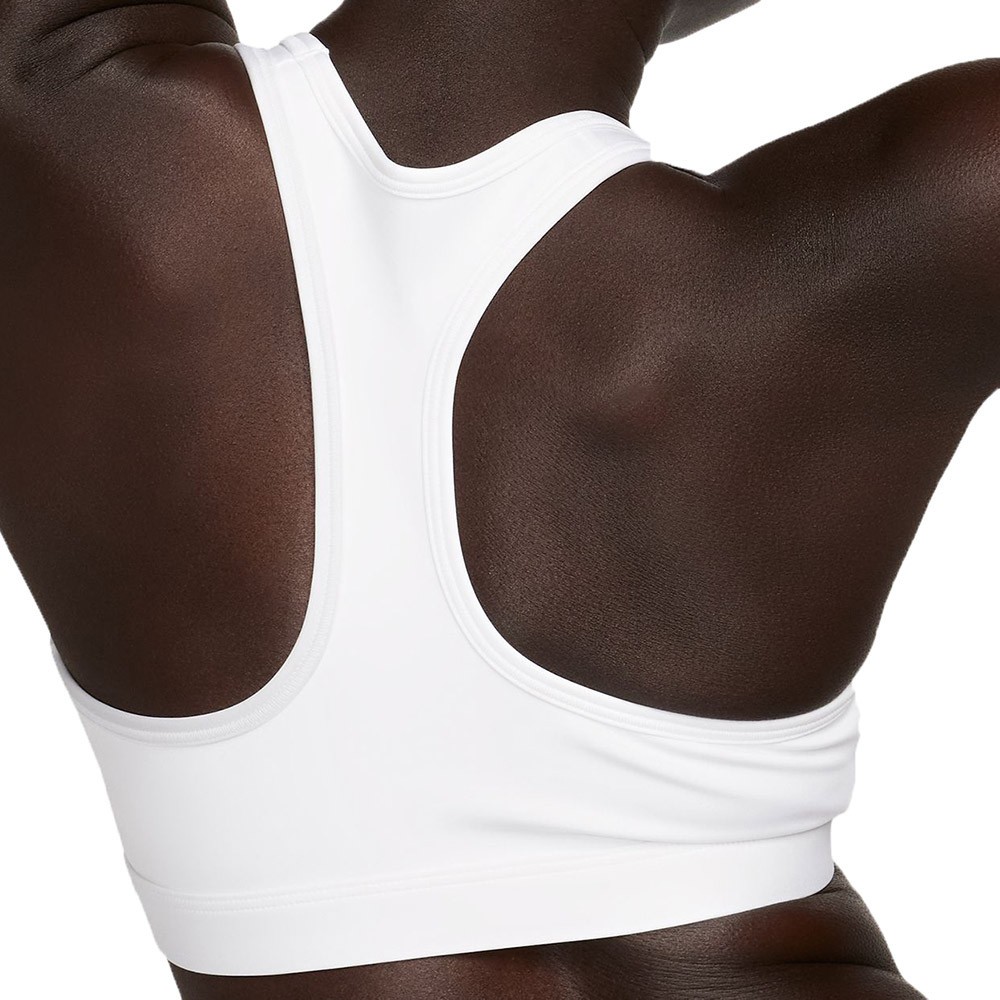 Nike Swoosh Medium Support White Bra