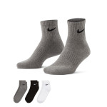 Calcetines Nike Everyday Cushioned Ankle Grey Black White 3pk