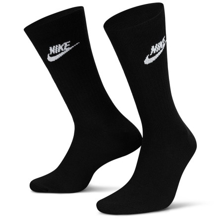 Buy Nike Sportswear Everyday Essential Black 3pk Socks | 24Segons