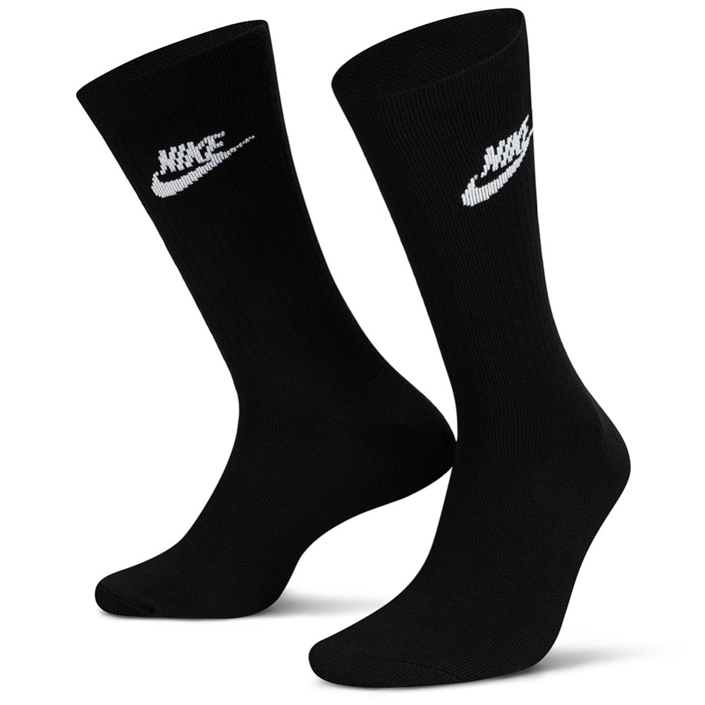 Nike Sportswear Everyday Essential Black 3pk Socks