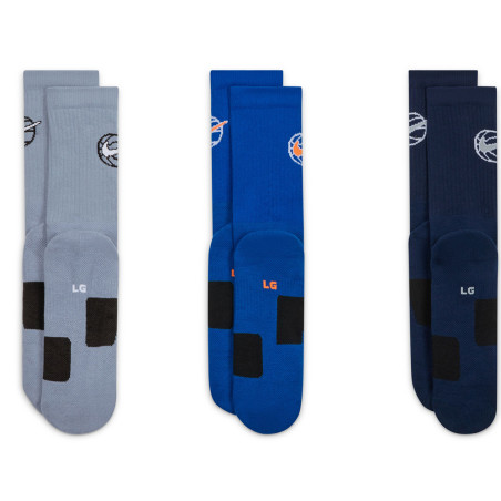Nike Everyday Crew Blue Multicolor Socks 3pk Socks