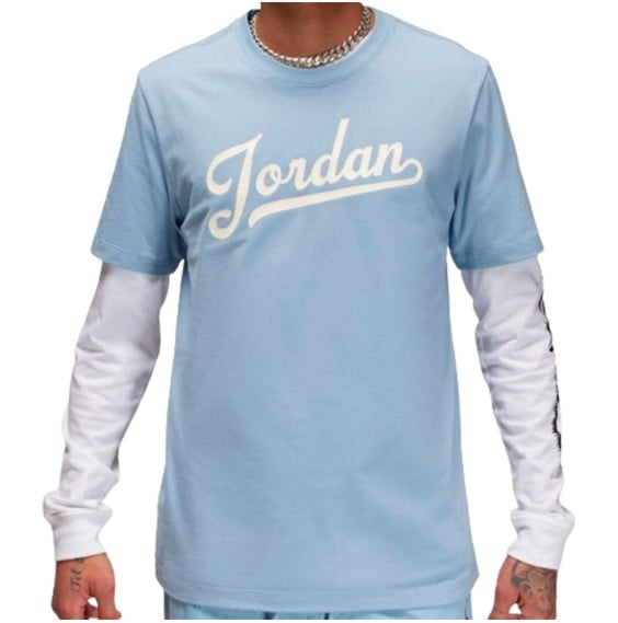 Jordan Acheter Flight MVP T-Shirt Bleu Gris | 24Segons