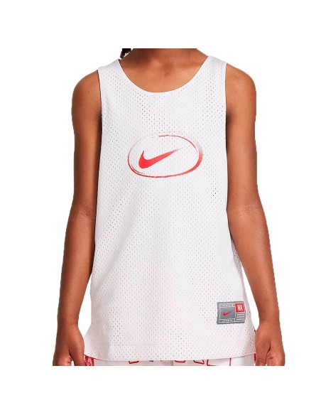 Nike Acquista la T-shirt Culture of Basketball White Red Junior|24Segons