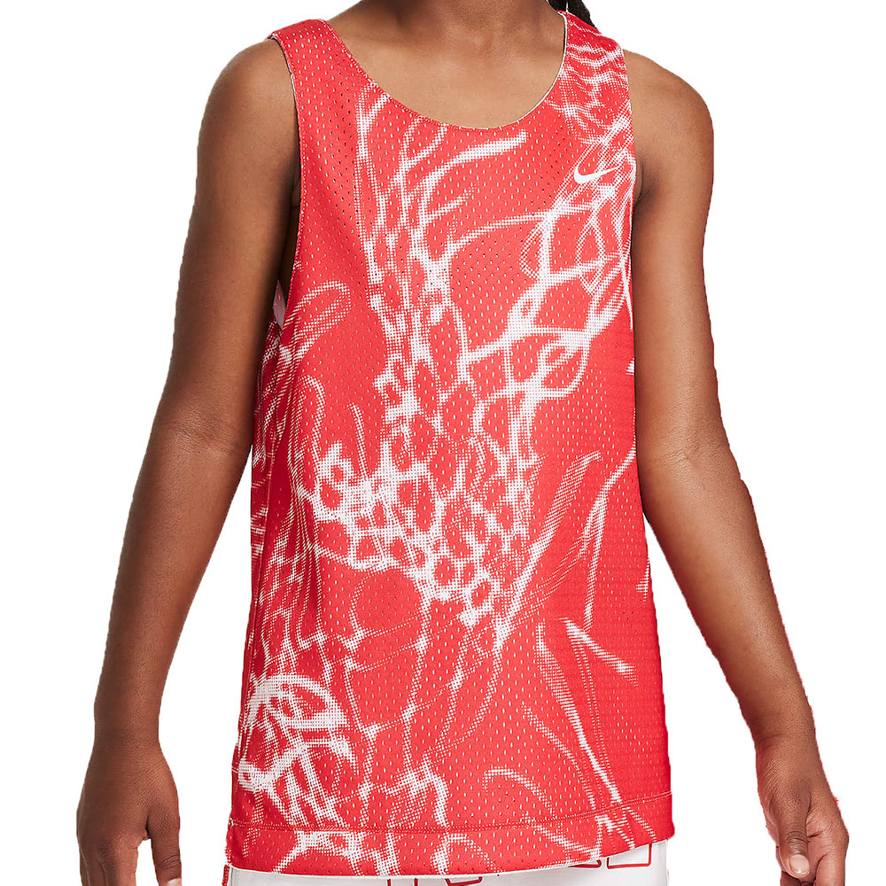 Camiseta Junior Nike Culture of Basketball Reversible White Red