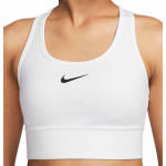 Nike Swoosh Medium Support Long White Bra