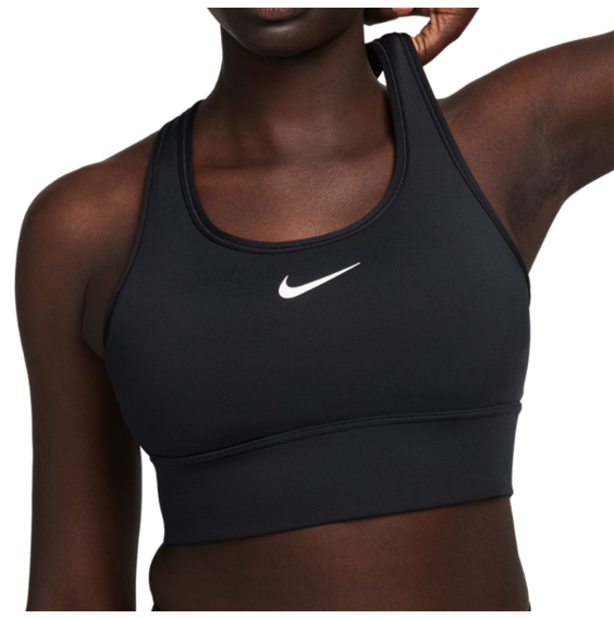 Nike Acquista il reggiseno Swoosh Medium Support Long Black | 24segons