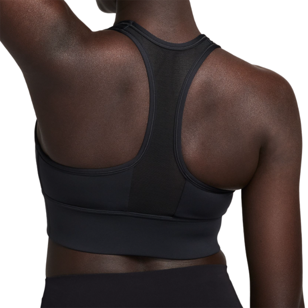 Nike Swoosh Medium Support Long Black Bra