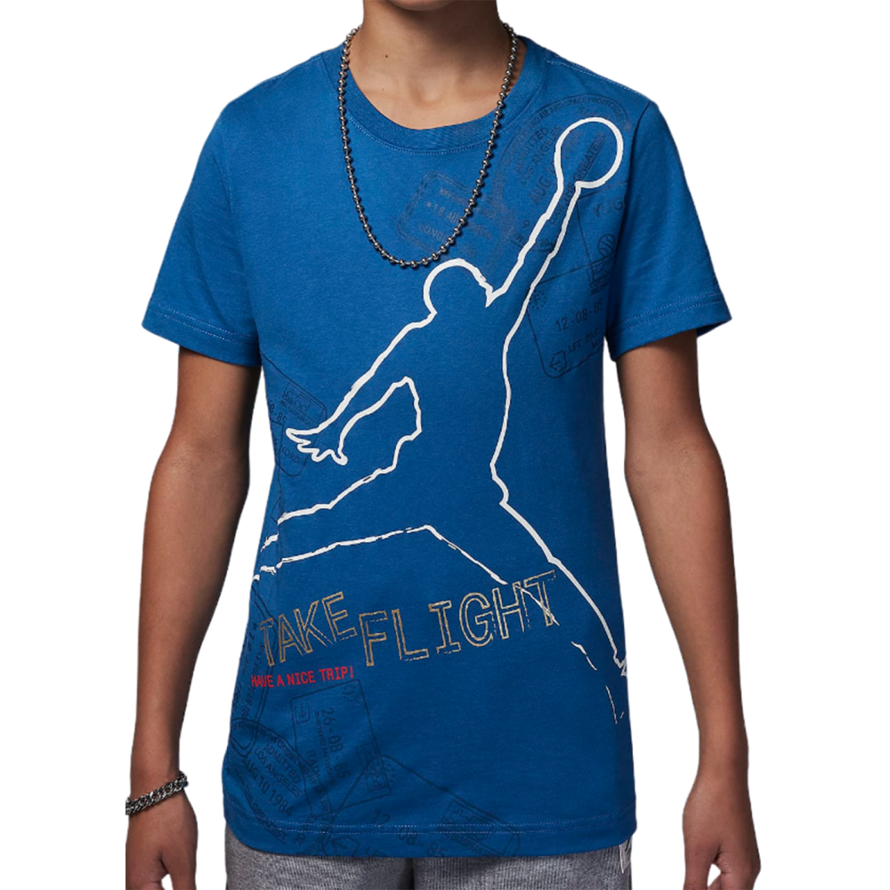 Camiseta Junior Air Jordan Graphic Industrial Blue