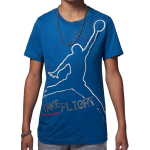 Junior Air Jordan Graphic Industrial Blue T-Shirt