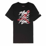 Junior Jordan Flight Spray Black T-Shirt