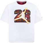 Junior Jordan Plaid Pack 23 White T-Shirt