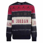Junior Jordan Holiday Fleece Crewneck Sweatshirt Black