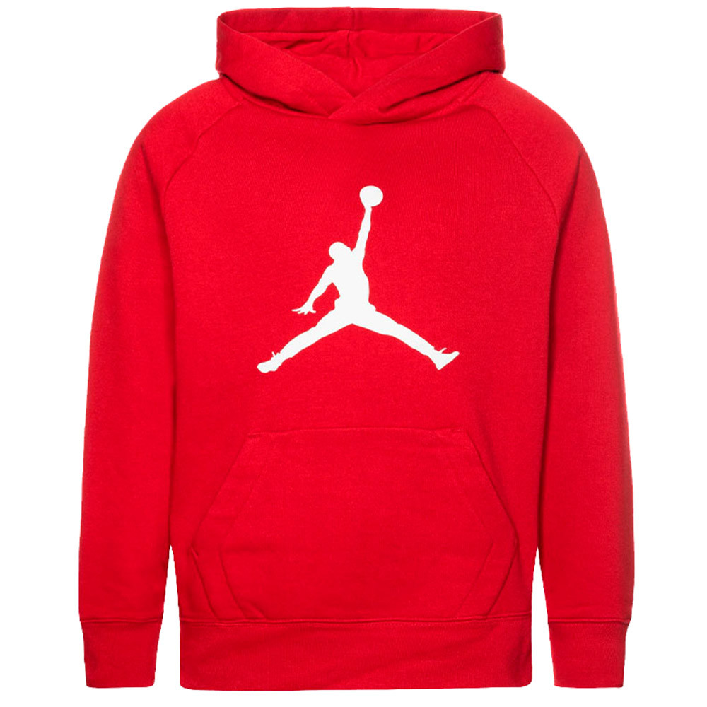 Junior Jumpman Logo Fleece Red Hoodie