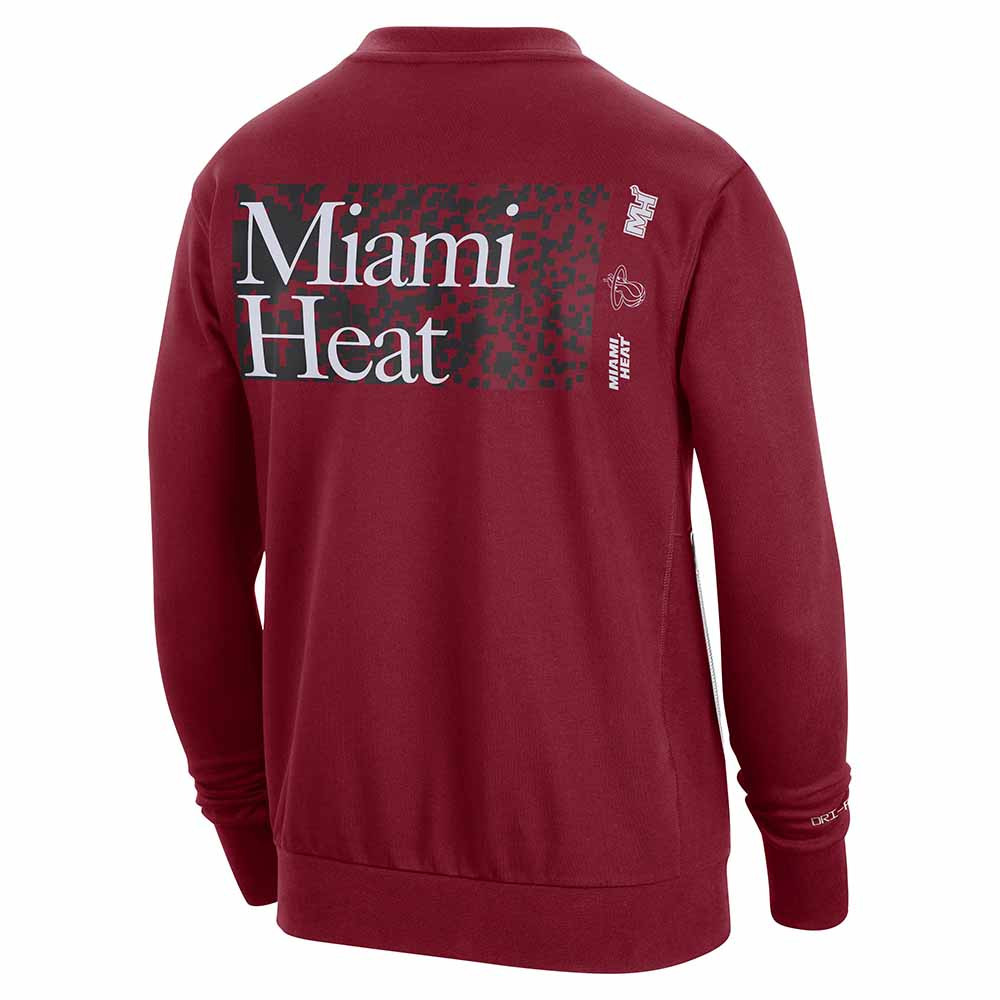 Sudadera Miami Heat Standard Issue Courtside Sweatshirt