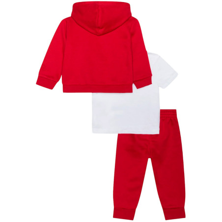Set Kids Jordan Essentials Fleeze Shirt Tracksuit Red White