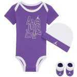 Set Baby Jordan Holiday Shine Purple