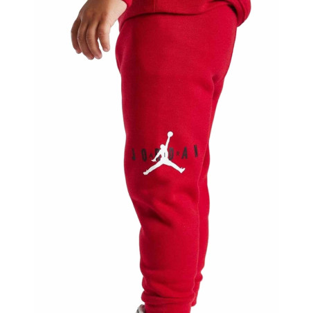 Kids Jordan Fleece Red Set