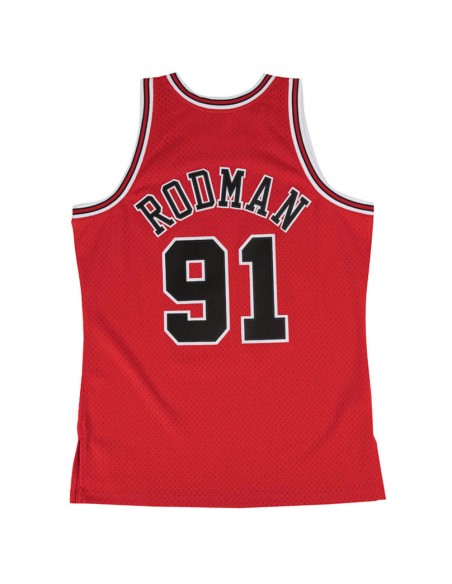 Buy Dennis Rodman Chicago Bulls 97-98 Red Retro Swingman | 24Segons
