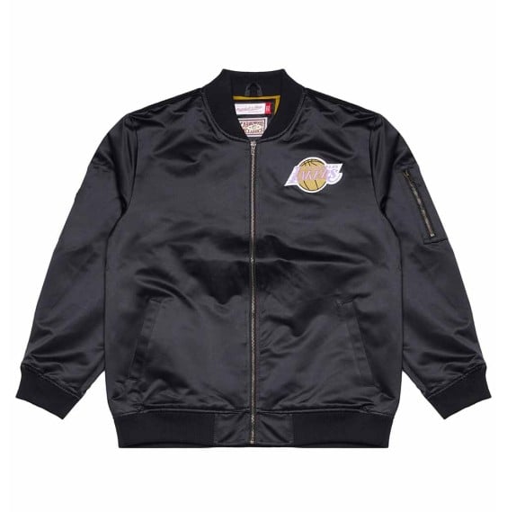 Buy Los Angeles Lakers NBA Lightweight Satin Bomber Jacket | 24Segons