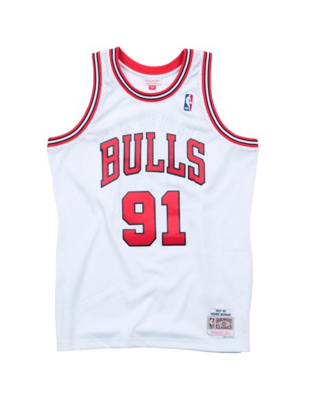 Comprare Dennis Rodman Chicago Bulls 97-98 Bianco Swingman | 24Segons