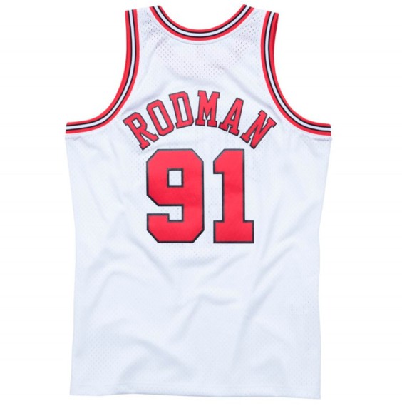 Buy Dennis Rodman Chicago Bulls 97-98 White Retro Swingman | 24Segons
