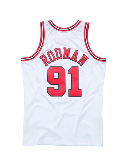 Buy Dennis Rodman Chicago Bulls 97-98 White Retro Swingman | 24Segons
